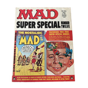 Mad Mag Super Special No. 12 1973 USA Humor/Satire Special Bonus Cover VTG-Good
